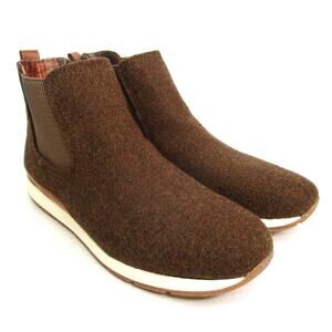 New B.O.C. by BORN Kara Brown Faux Wool Chelsea Ankle Boots Women Sz 9.5